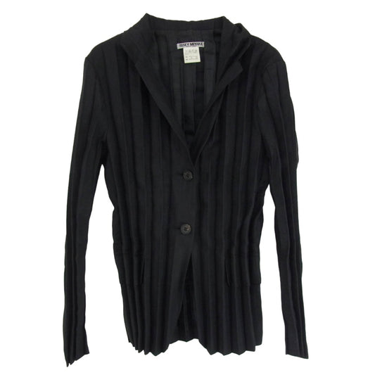 ISSEY MIYAKE イッセイミヤケ IM42FD746 WHITE LABEL ホワイトレーベル 銀タグ プリーツ 加工 ジャケット ブラック系 2【中古】