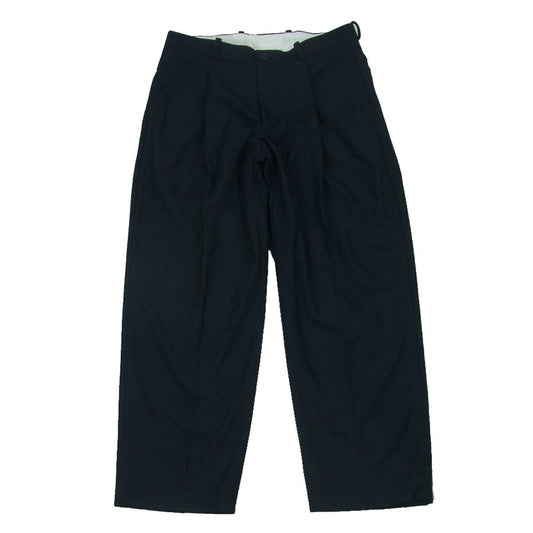 ネセサリーオアアンネセサリー 90012243 N.O.UN. SCHOOL POLY スクール ワイド スラックス パンツ ダークネイビー系 1【美品】【中古】