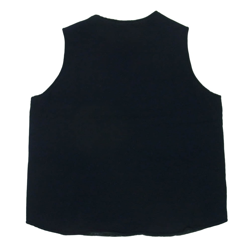 ネセサリーオアアンネセサリー 23AW 90011876 N.O.UN MAINE VEST SOLID ウール コットン ツイル 中綿 ベスト ダークネイビー系 2【中古】