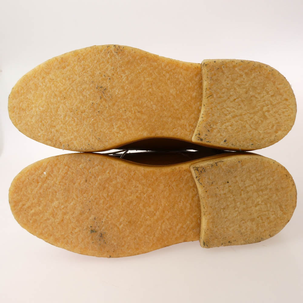 ネセサリーオアアンネセサリー 1601WCR N.O.UN GOLF ゴルフ クレープソール レザーシューズ キャメル系 8【美品】【中古】