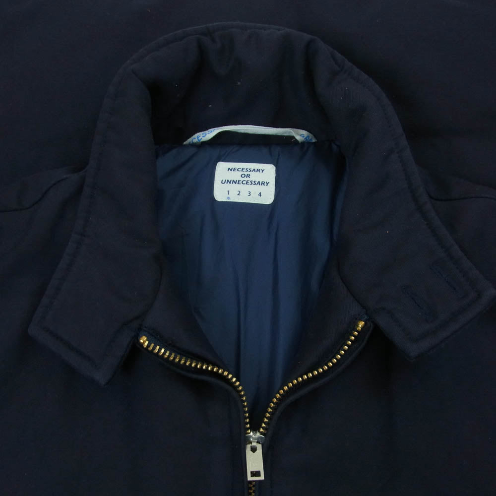 ネセサリーオアアンネセサリー 90012208 CAMPUS-1A バックサテン 中綿 ジャケット ネイビー系 1【中古】