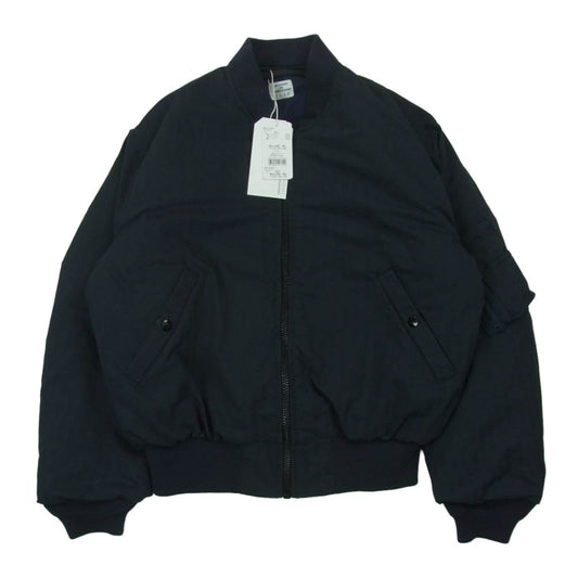 ネセサリーオアアンネセサリー 90012204 AIR FORCE-1 エアフォースワン MA-1 ヘリンボーン 中綿 ボンバー ジャケット ネイビー系 S 1【極上美品】【中古】