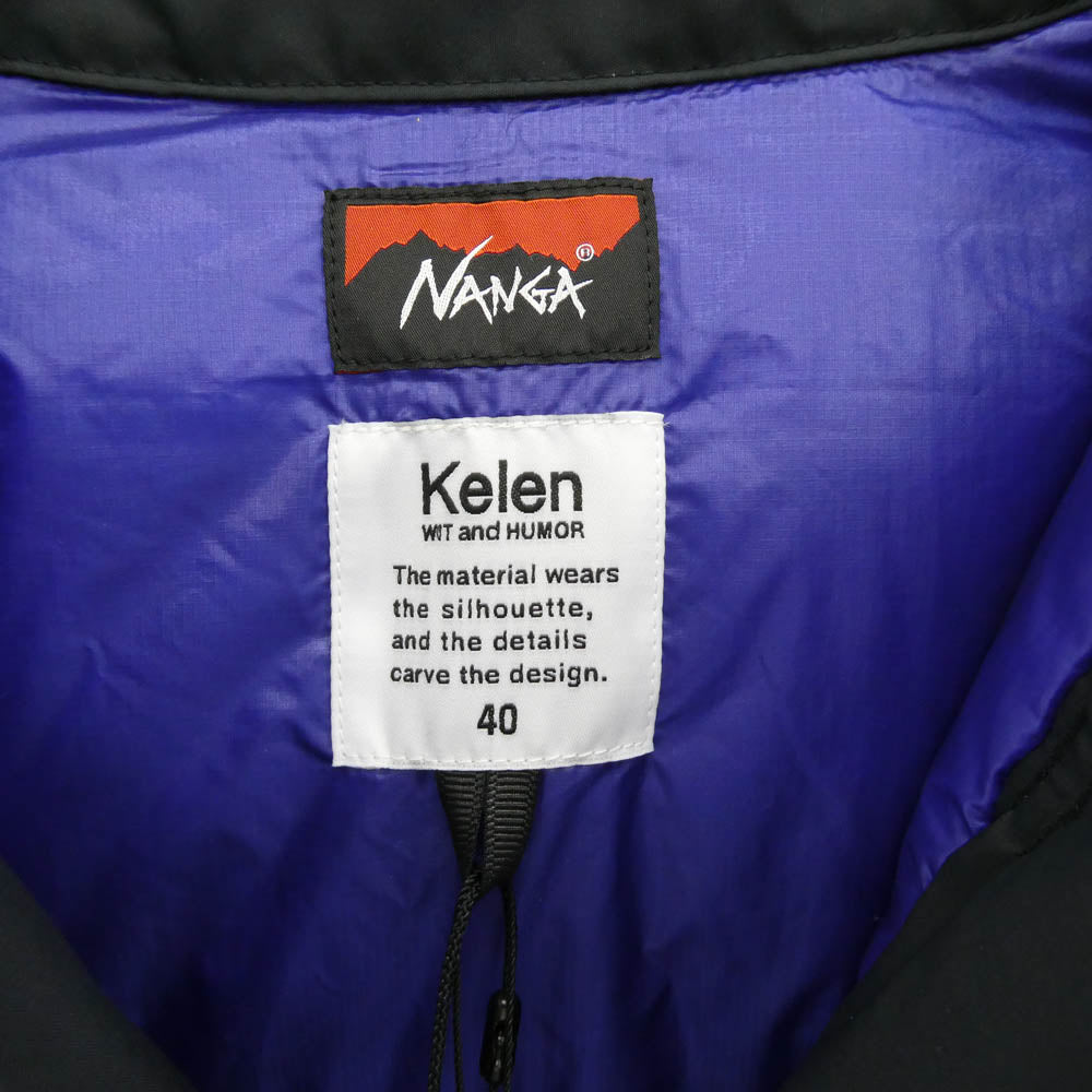 NANGA ナンガ 25AW KLM25FJK1115 Kelen ケレン チャイナ ボタン チャイナジャケット ダウンジャケット チャコール系 40【中古】