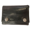 CHROME HEARTS クロムハーツ（原本無） 3FOLD 3フォールド クロスボール コンパクトウォレット 財布 ブラック系【中古】