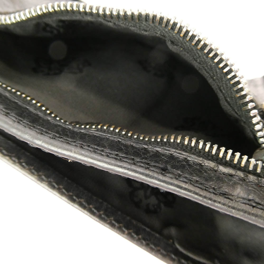 CHROME HEARTS クロムハーツ（原本無） 3FOLD 3フォールド クロスボール コンパクトウォレット 財布 ブラック系【中古】