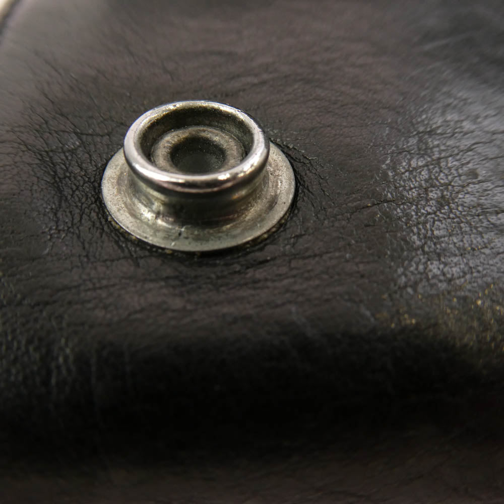 CHROME HEARTS クロムハーツ（原本無） 3FOLD 3フォールド クロスボール コンパクトウォレット 財布 ブラック系【中古】