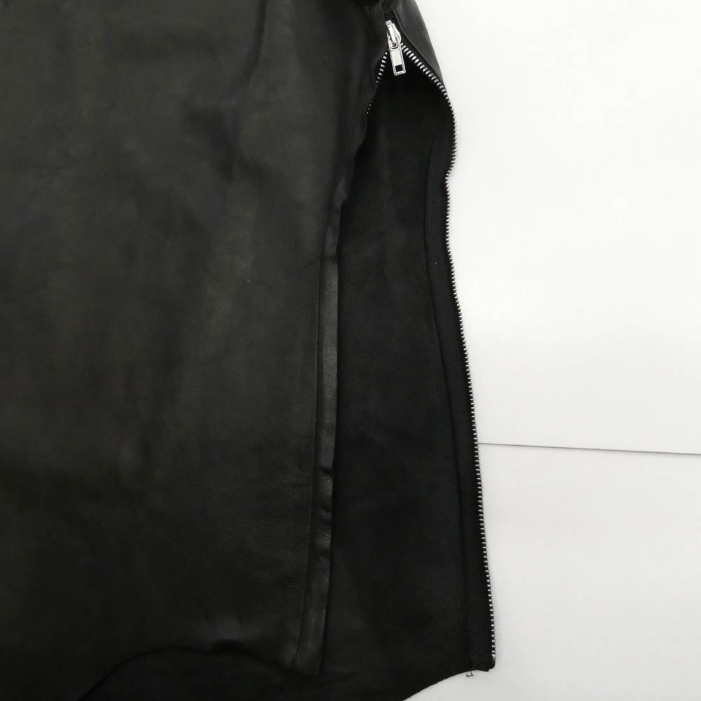 Rick Owens リックオウエンス 24SS RP01D2121-LNV LIDO期 ノースリーブ レザー タンクトップ ブラック系 40【中古】