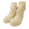 Rick Owens リックオウエンス RU01E5868-LCO MEGA GEOBASKET メガ ジオバスケット レザー ハイカット スニーカー ホワイト系 40【美品】【中古】