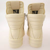 Rick Owens リックオウエンス RU01E5868-LCO MEGA GEOBASKET メガ ジオバスケット レザー ハイカット スニーカー ホワイト系 40【美品】【中古】
