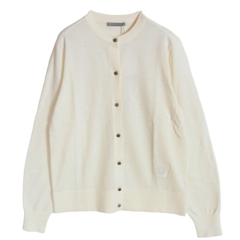 theory セオリー luxe リュクス カーディガン オフホワイト系 38【極上美品】【中古】