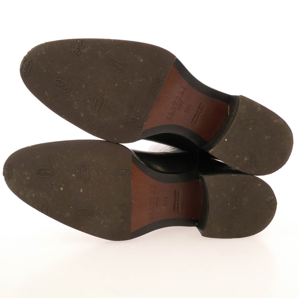 SARTORE サルトル バックジップ レザー ロング ブーツ ブラック系 35.5【中古】