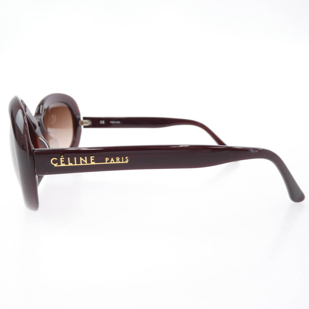 美品 セリーヌ サングラス SC1761G オーバル ブラウン 57□20 CELINE セリーヌ SC 1761G サングラス 眼鏡 ブラウン系 0958 57□20