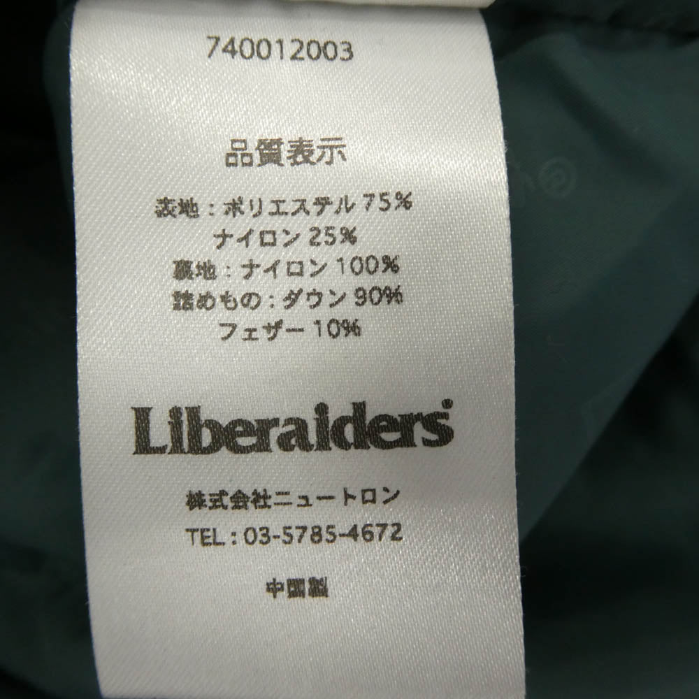 リベレイダース 740012003 MOUTAIN RANGE DAWN JACKET マウンテン レンジ ダウン ジャケット ブラック系 L【中古】