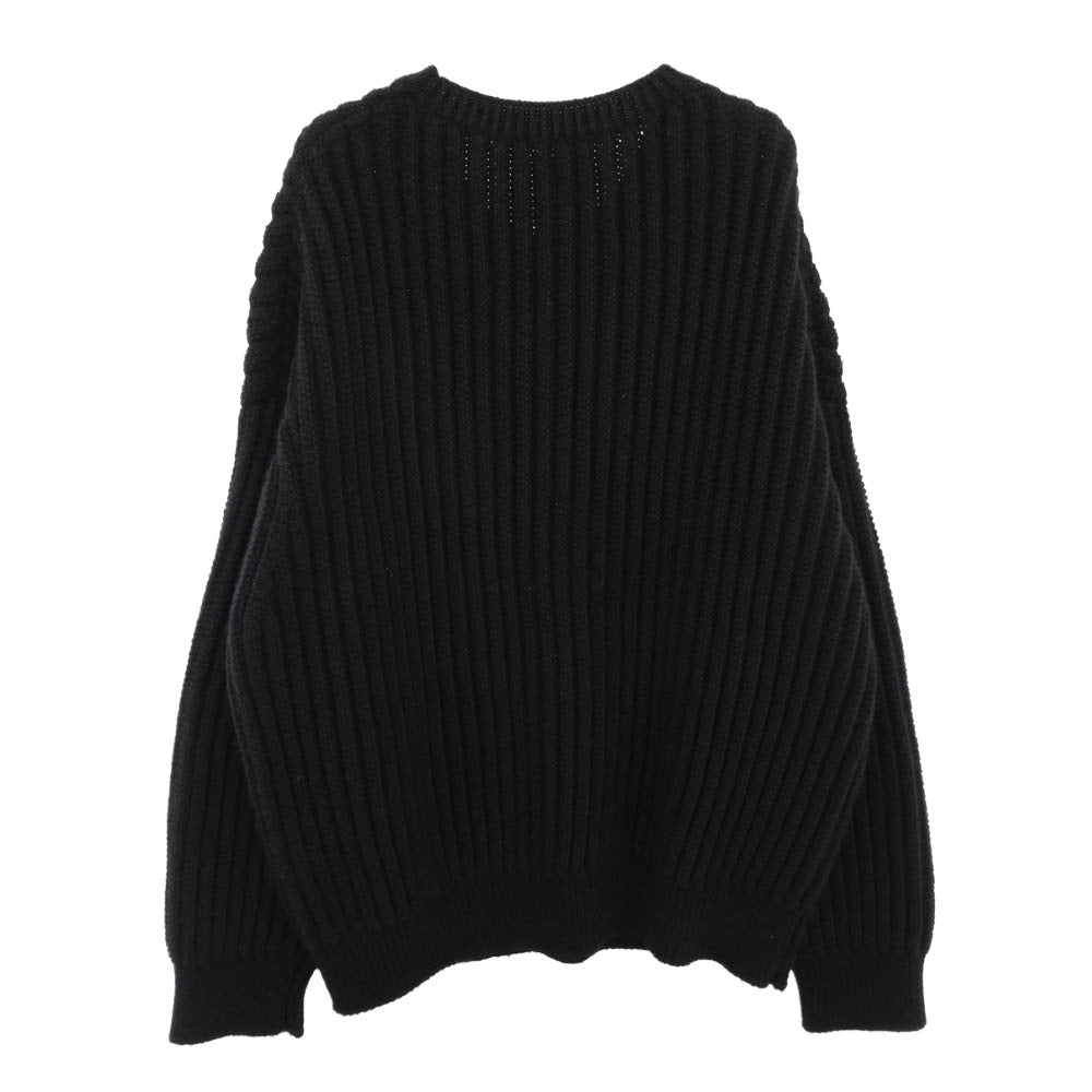 VISVIM ビズビム 20AW 120405012001 0120405012001 AMPLUS CREW L/S W/L ニット セーター ブラック系 2【中古】