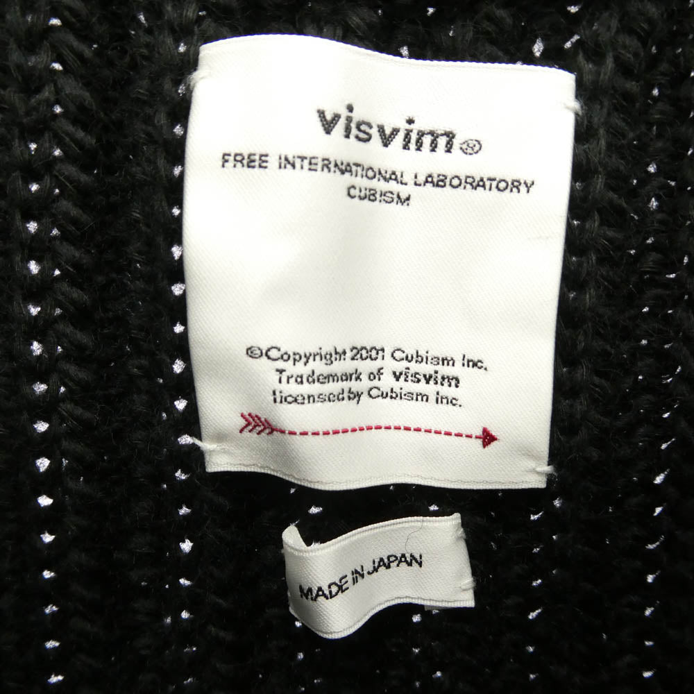 VISVIM ビズビム 20AW 120405012001 0120405012001 AMPLUS CREW L/S W/L ニット セーター ブラック系 2【中古】