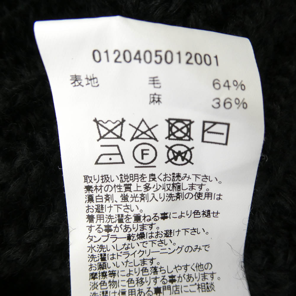 VISVIM ビズビム 20AW 120405012001 0120405012001 AMPLUS CREW L/S W/L ニット セーター ブラック系 2【中古】