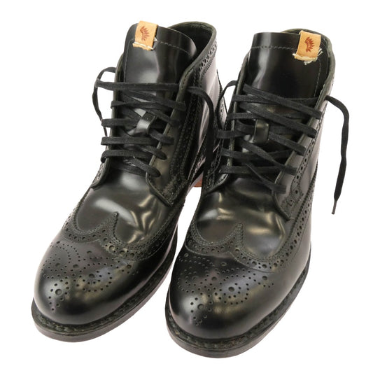 VISVIM ビズビム 116202002007 0116202002007 PATRICIAN MID WT-FOLK ウィングチップ レースアップ ブーツ ブラック系 US10【中古】