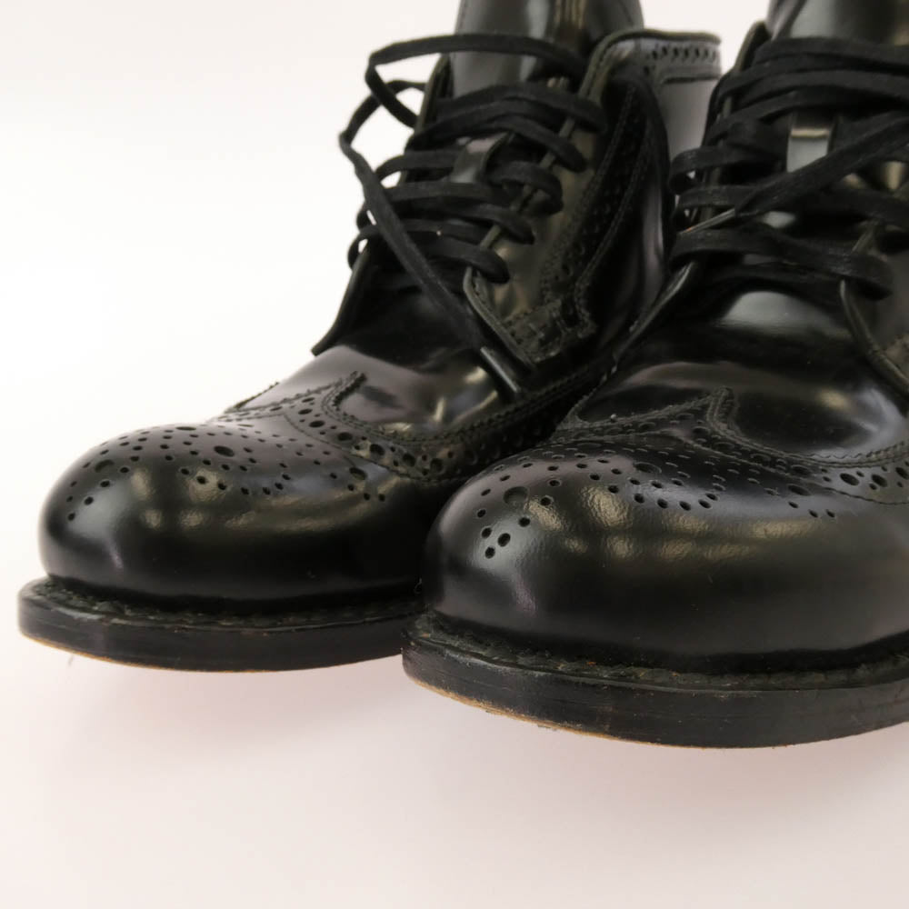 VISVIM ビズビム 116202002007 0116202002007 PATRICIAN MID WT-FOLK ウィングチップ レースアップ ブーツ ブラック系 US10【中古】