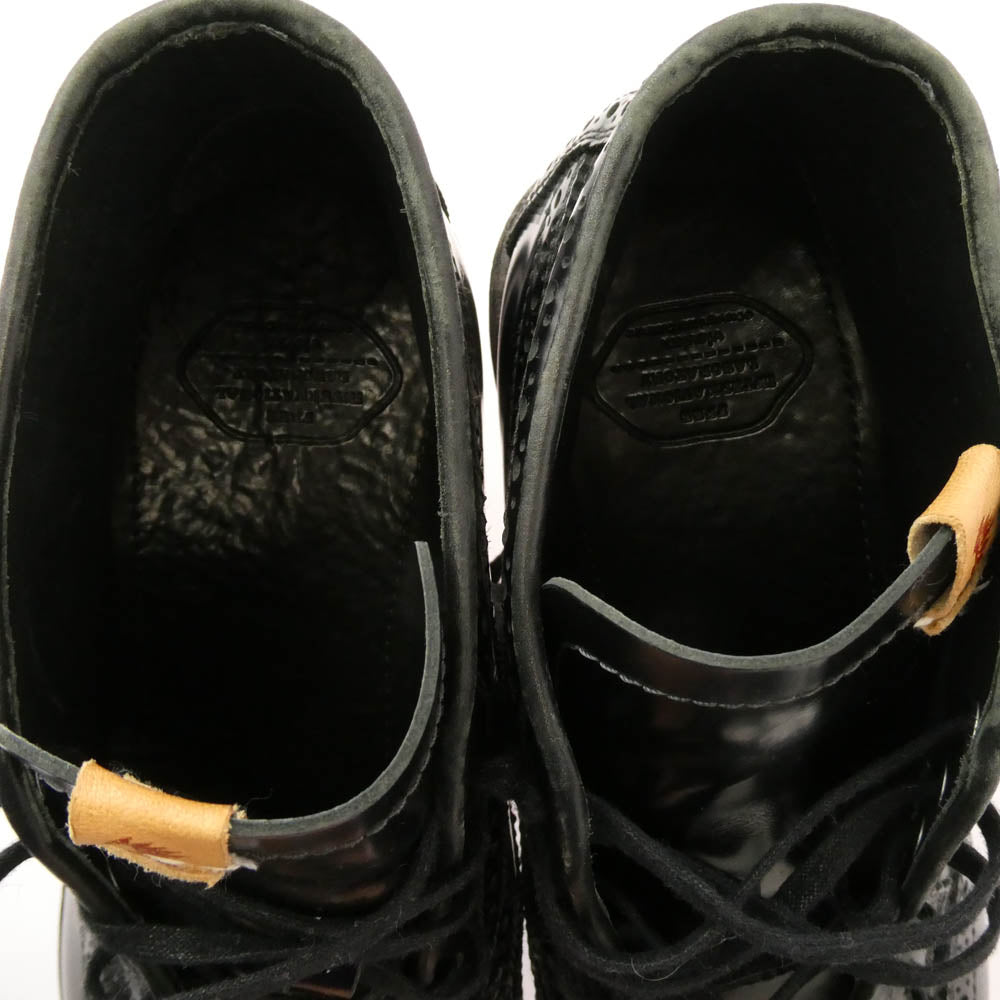 VISVIM ビズビム 116202002007 0116202002007 PATRICIAN MID WT-FOLK ウィングチップ レースアップ ブーツ ブラック系 US10【中古】