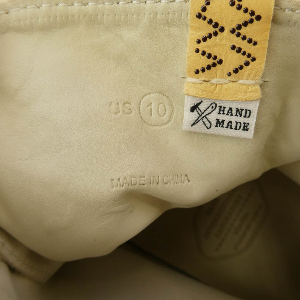 VISVIM ビズビム 120201001003 0120201001003 SKAGWAY HI PATTEN ダメージ加工 キャンバス ハイカット スニーカー ホワイト系 US10【極上美品】【中古】