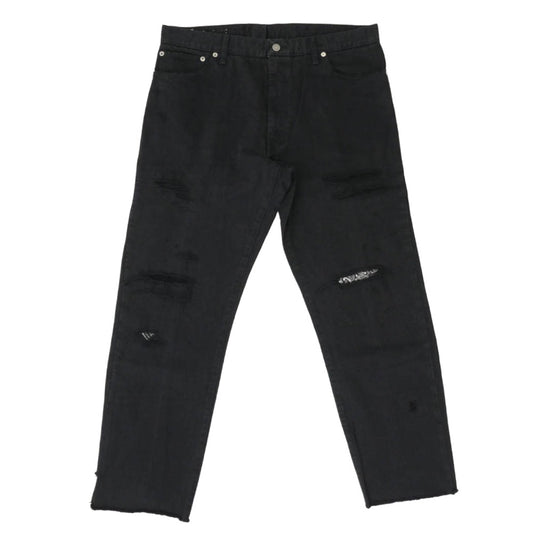VISVIM ビズビム 20SS 222905005003 0222905005003 ICT JOURNEYMAN PANTS BLK TACKED CRASH ジャーニーマン クラッシュ ダメージ加工 デニムパンツ ブラック系 4【中古】