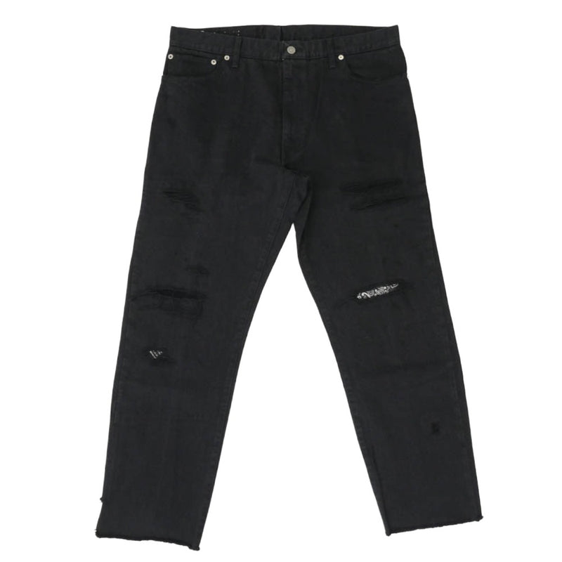VISVIM ビズビム 20SS 222905005003 0222905005003 ICT JOURNEYMAN PANTS BLK TACKED CRASH ジャーニーマン クラッシュ ダメージ加工 デニムパンツ ブラック系 4【中古】