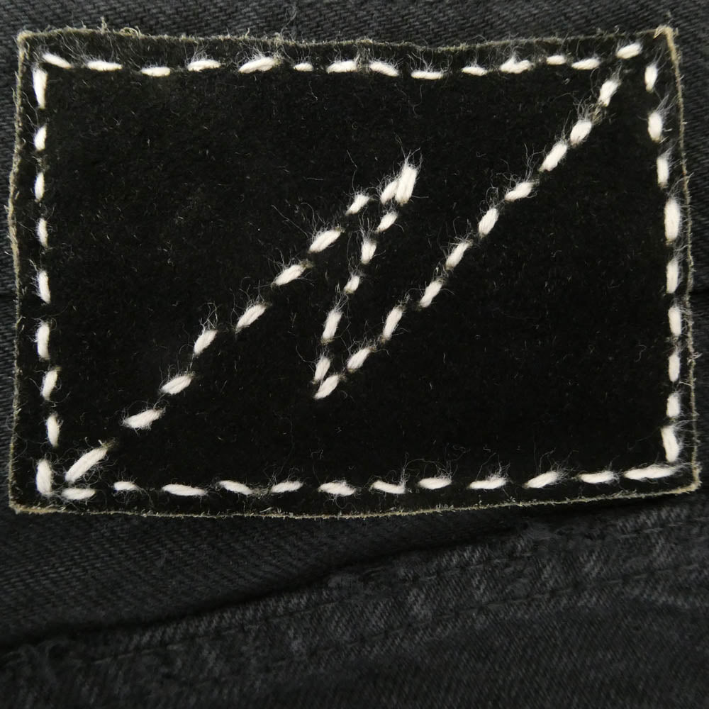 VISVIM ビズビム 20SS 222905005003 0222905005003 ICT JOURNEYMAN PANTS BLK TACKED CRASH ジャーニーマン クラッシュ ダメージ加工 デニムパンツ ブラック系 4【中古】