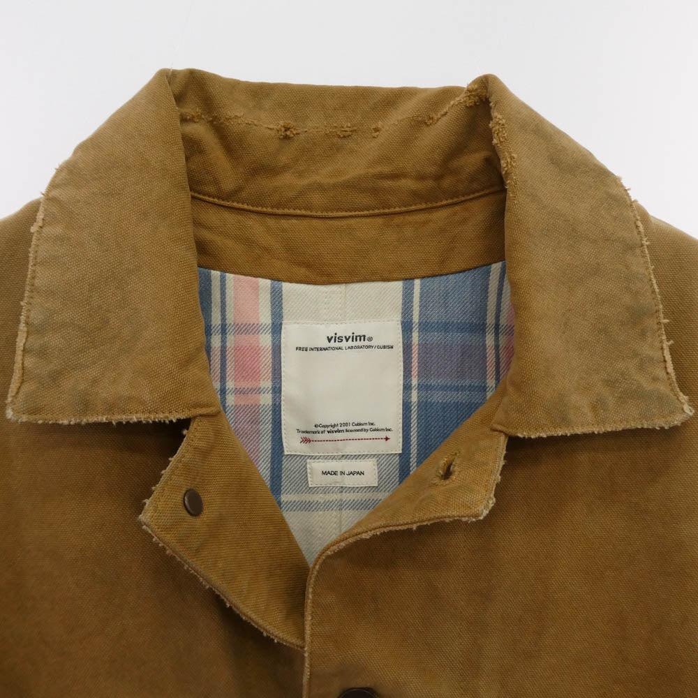 VISVIM ビズビム 22SS 122105013023 0122105013023 MACRAY COVERALL CRASH 泥染加工 ダメージ加工 カバーオール ライトブラウン系 2【中古】