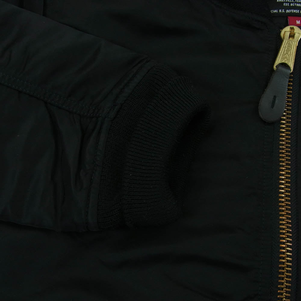 ALPHA アルファ MA-1 NATUS Flight JACKET フライトジャケット ブルゾン 中国製 ブラック系 M【中古】