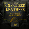 FINE CREEK LEATHERS ファインクリークレザー FCJK017 Eric Single Riders Jacket ホースハイド エリック フルベジタブルタンニン シングル ライダース ジャケット ブラック系 40【新古品】【未使用】【中古】