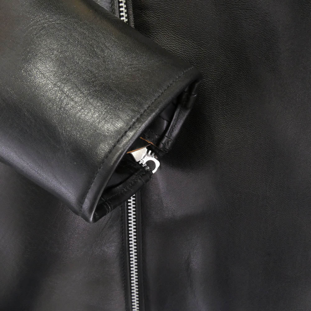 FINE CREEK LEATHERS ファインクリークレザー FCJK017 Eric Single Riders Jacket ホースハイド エリック フルベジタブルタンニン シングル ライダース ジャケット ブラック系 40【新古品】【未使用】【中古】