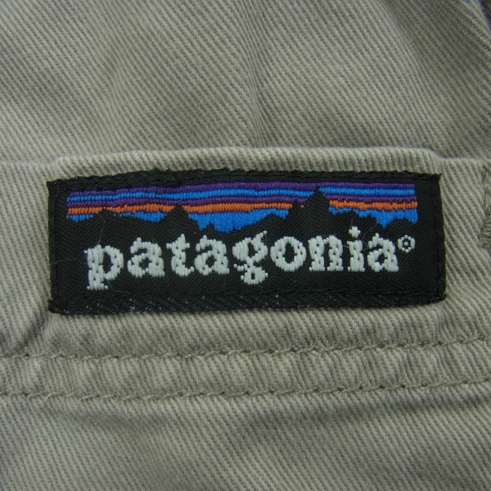 patagonia パタゴニア 雪無しタグ スナップボタン コットン パンツ マレーシア製 グレー系 グレイッシュベージュ系 L【中古】