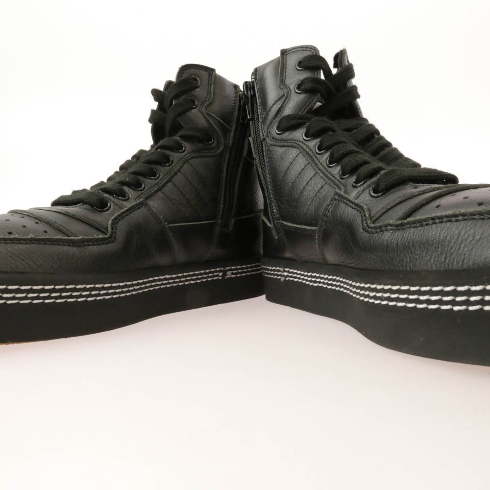 Y's Yohji Yamamoto ワイズ ヨウジヤマモト 22SS YG-E40-732-1 サイドジップ ハイカット スニーカー ブラック系 1【中古】