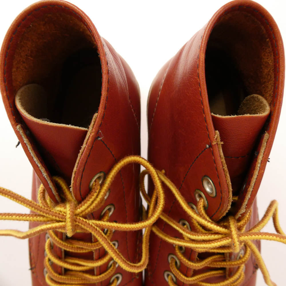 RED WING レッドウィング 8166 IRISH SETTER 6-inch Classic Round アイリッシュセッター 6インチ クラシックラウンド ブーツ エンジ系 22cm【中古】