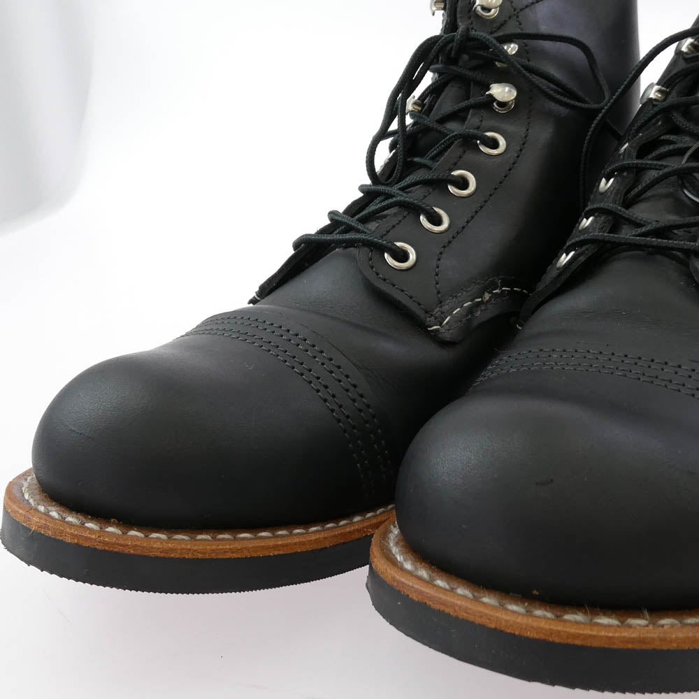 RED WING レッドウィング 8084 USA製 Iron Ranger アイアンレンジャー ワーク ブーツ ブラック系 27cm【中古】