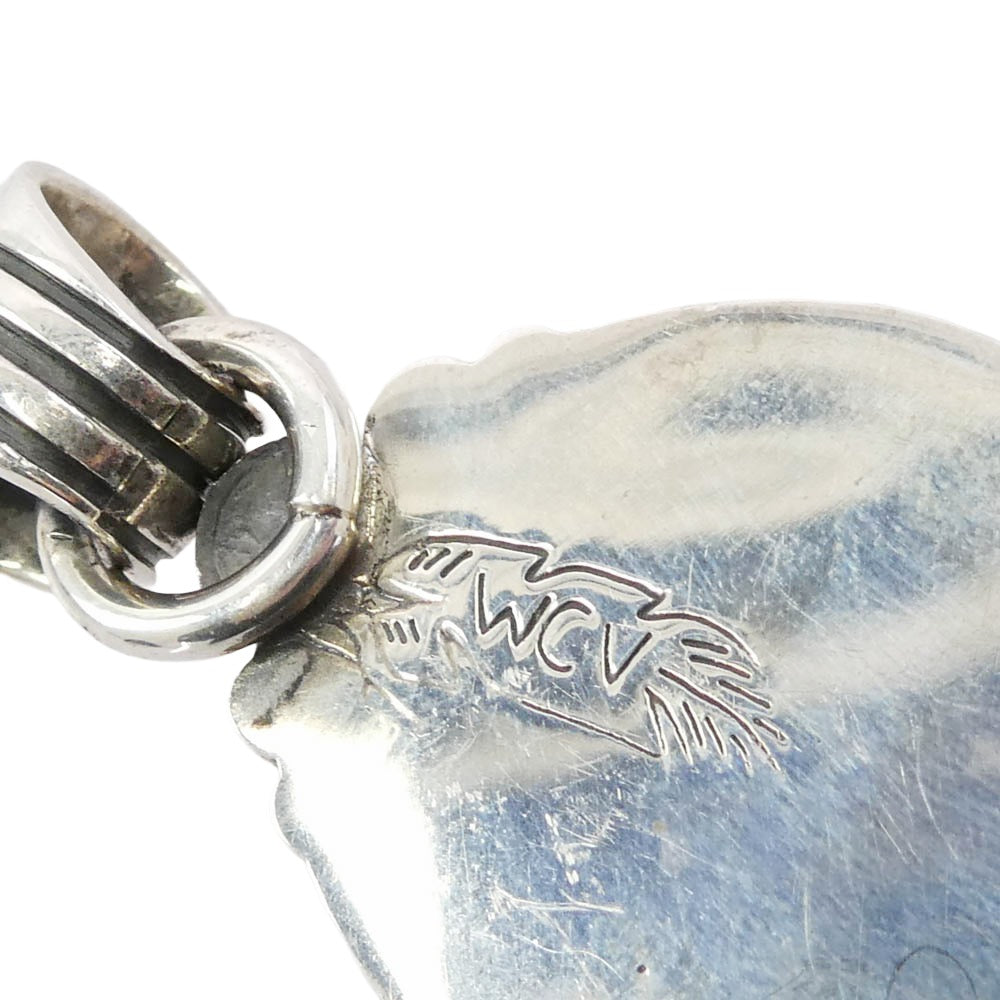 ウィルバンデバー Navajo ナバホ族 レッドマウンテン ターコイズ ペンダントトップ 小 シルバー系 ブルー系【中古】