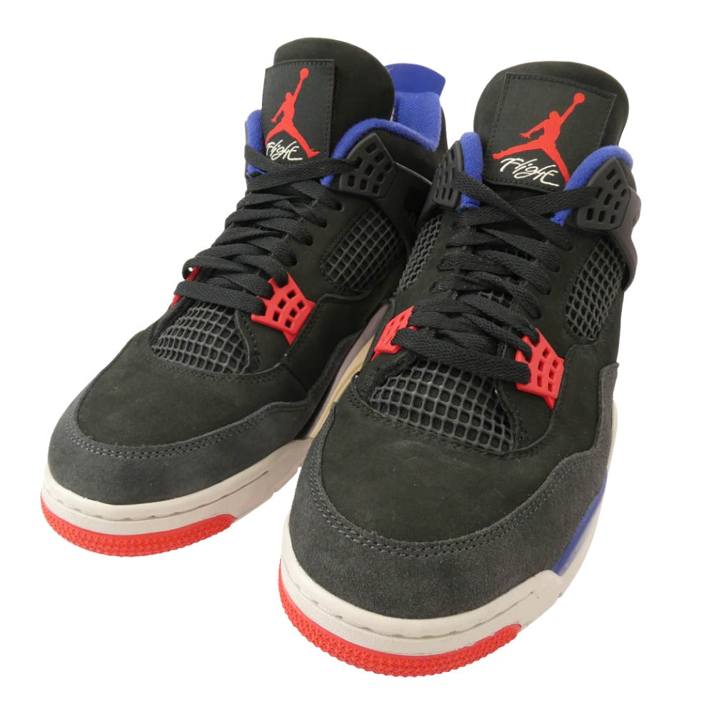 NIKE ナイキ FV5029-003 Air Jordan 4 Rare Air Gold Lettering エアジョーダン4 レアエア ゴールドレタリング ハイカット スニーカー ブラック系 ブルー系 30cm【中古】