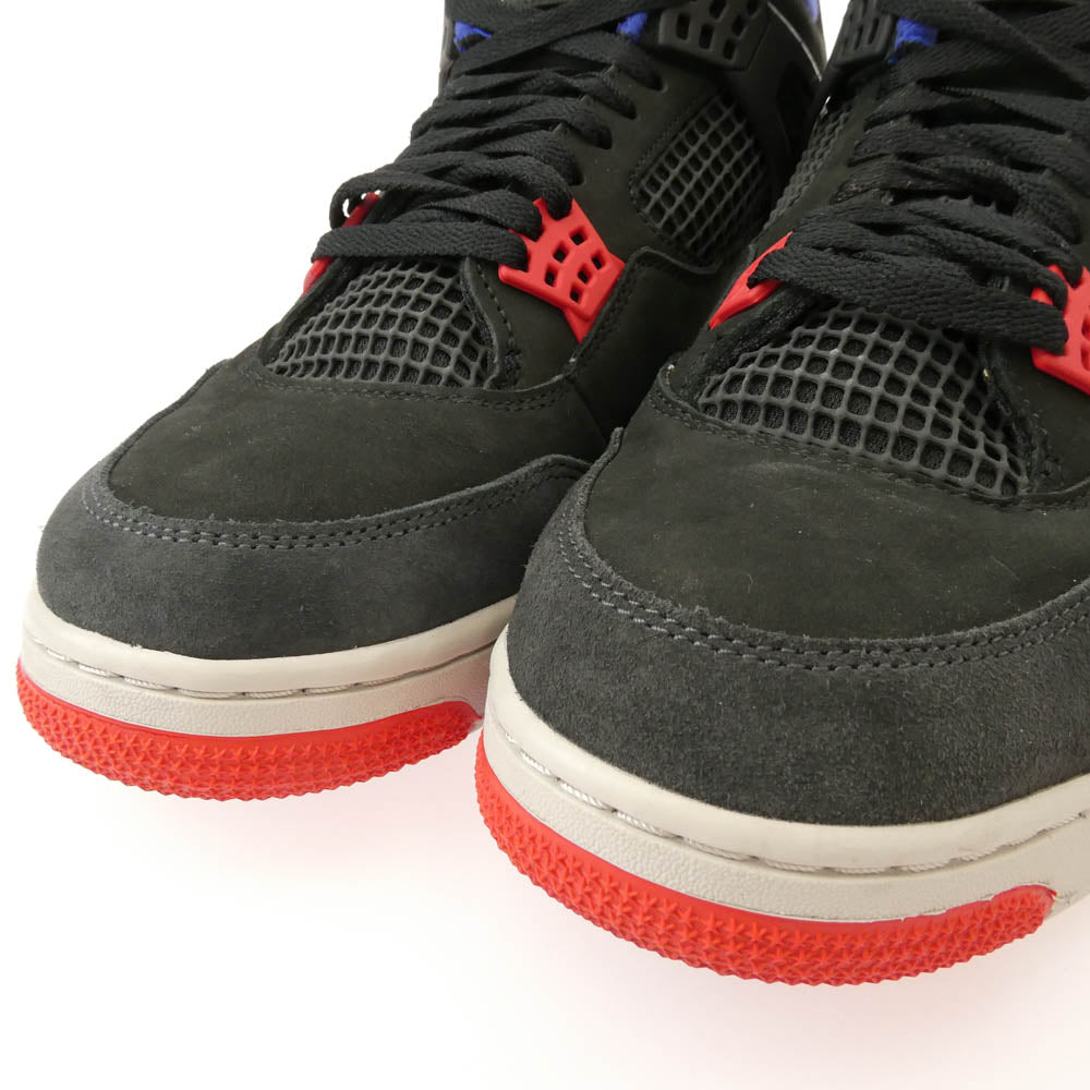 NIKE ナイキ FV5029-003 Air Jordan 4 Rare Air Gold Lettering エアジョーダン4 レアエア ゴールドレタリング ハイカット スニーカー ブラック系 ブルー系 30cm【中古】