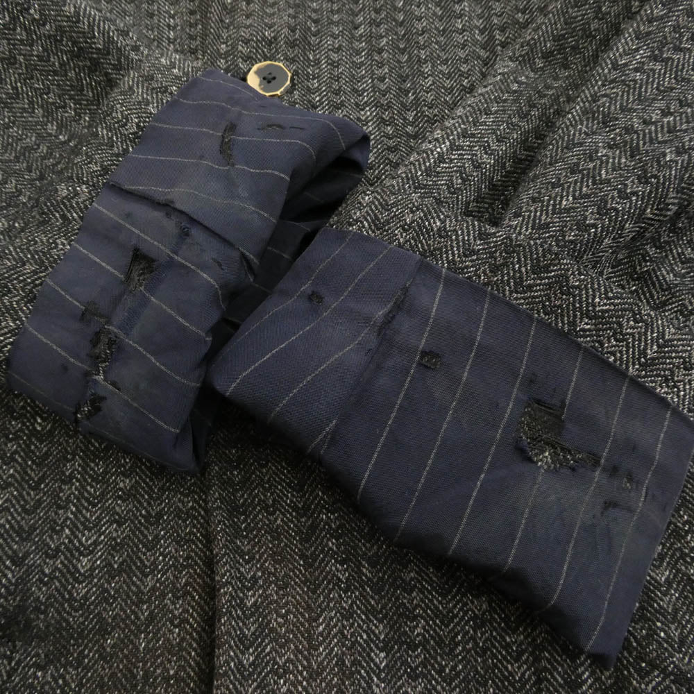 アラキユウ FTC01 TTKOWCL ATELIER COAT IN SPECIAL FABRIC ヘリンボーン アトリエコート イン スペシャルファブリック グレー系 1【中古】