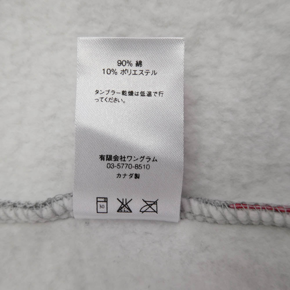 Supreme シュプリーム 16AW Old English Hood Logo Zip Up Sweat オールド イングリッシュ フード ロゴ ジップアップ スウェットパーカー グレー系 M【中古】