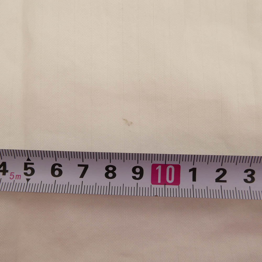 フィナモレ ワイドカラー 長袖 シャツ コットンストレッチ 白系 オフホワイト系【中古】