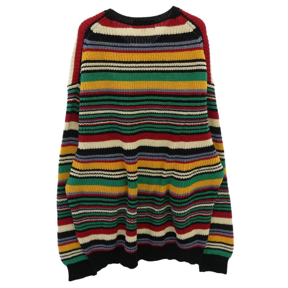 Supreme シュプリーム 23AW Small Box Ribbed Sweater スモールボックスロゴ リブ ニット セーター マルチカラー系 XL【中古】