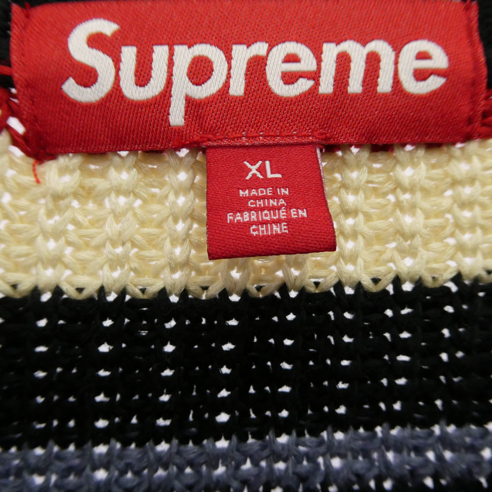 Supreme シュプリーム 23AW Small Box Ribbed Sweater スモールボックスロゴ リブ ニット セーター マルチカラー系 XL【中古】
