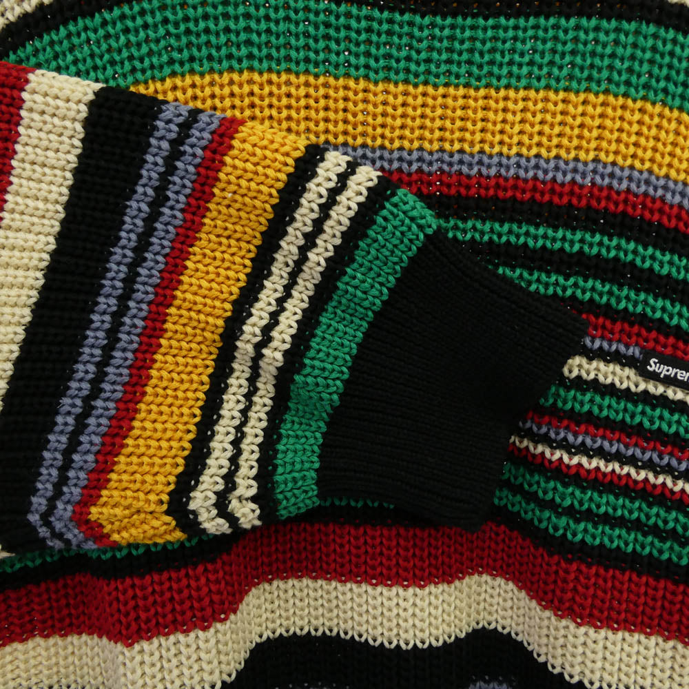 Supreme シュプリーム 23AW Small Box Ribbed Sweater スモールボックスロゴ リブ ニット セーター マルチカラー系 XL【中古】