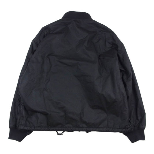 Barbour バブアー 23AW 232MWX2252 FLYER FIELD JACKET オイルド フライトジャケット MA-1 ブルゾン ブラック系 S【中古】