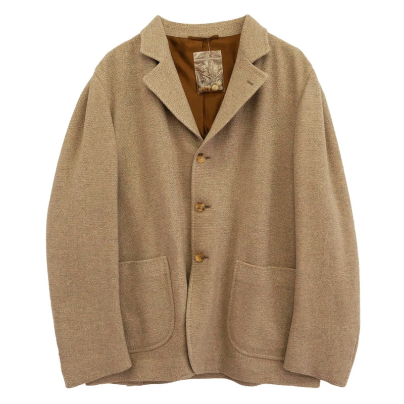 スティレラティーノ イタリア製 カシミヤ ウール 3B テーラードジャケット ベージュ系【極上美品】【中古】