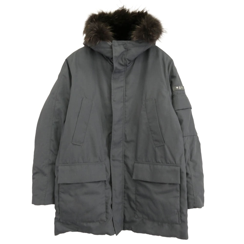 TATRAS タトラス 20AW MTK20A4191 NESTORE ネストーレ ラクーンファーフード ダウンコート ダウンジャケット ブルー系 05【中古】