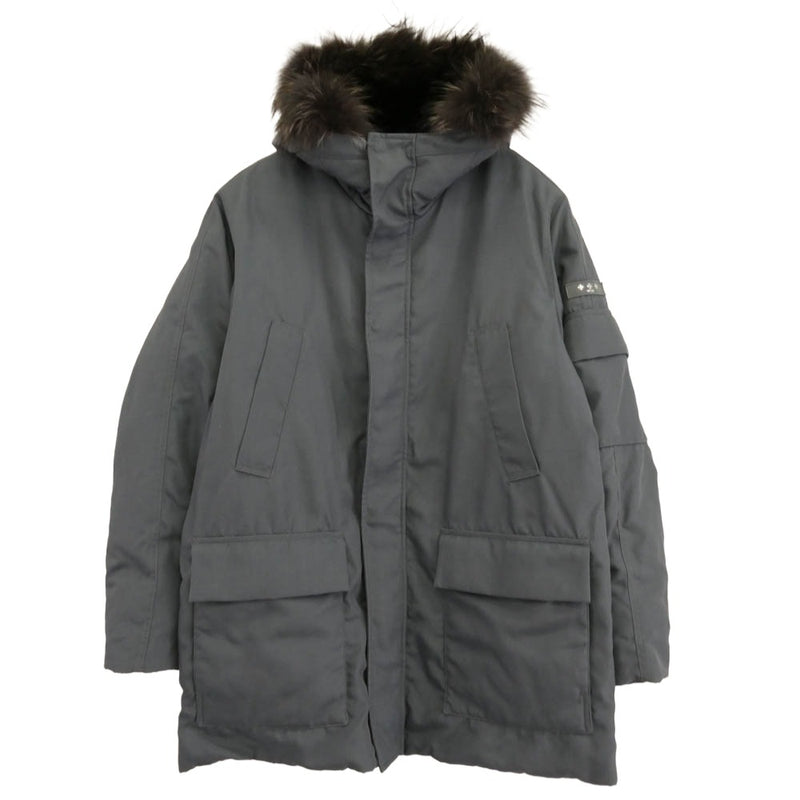 TATRAS タトラス 20AW MTK20A4191 NESTORE ネストーレ ラクーンファーフード ダウンコート ダウンジャケット ブルー系 05【中古】