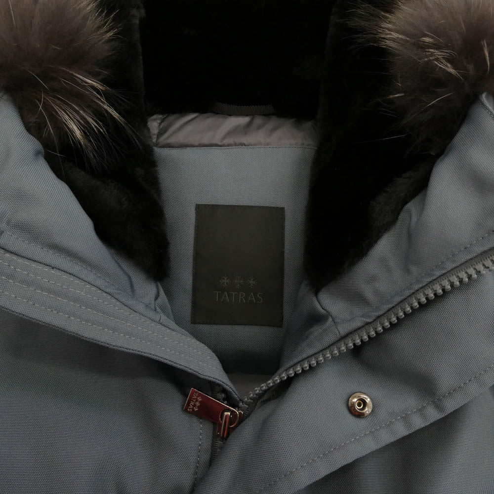 TATRAS タトラス 20AW MTK20A4191 NESTORE ネストーレ ラクーンファーフード ダウンコート ダウンジャケット ブルー系 05【中古】