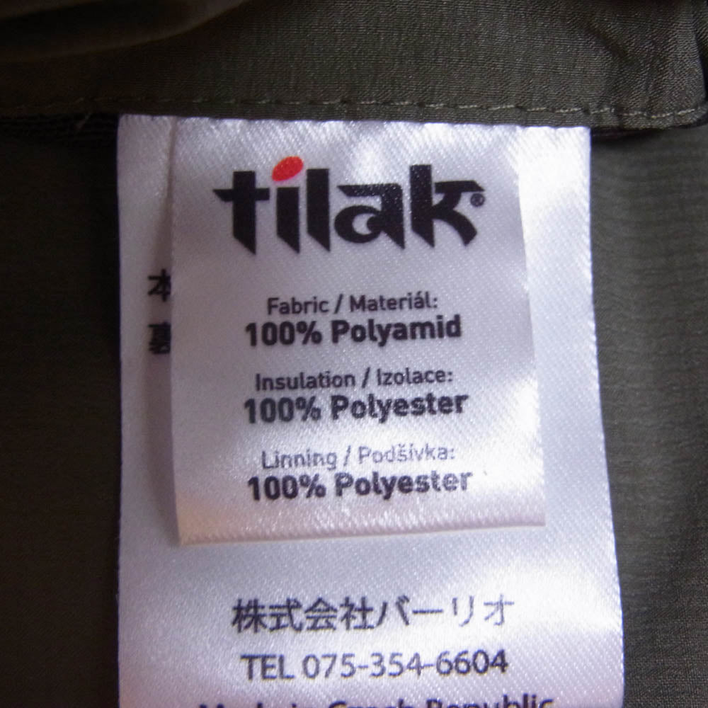 TILAK ティラック Nebba MiG Jacket ネバ ミグ ジャケット カーキ系 L【極上美品】【中古】